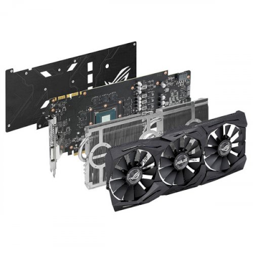 Продати Відеокарта Asus ROG GeForce GTX 1070 STRIX OC 8192MB (STRIX-GTX1070-O8G-GAMING) Ref за Trade-In у інтернет-магазині Телемарт - Київ, Дніпро, Україна фото