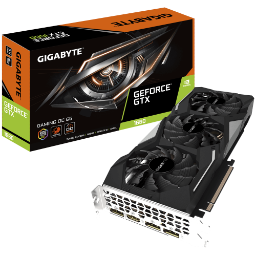Фото Відеокарта Gigabyte GeForce GTX 1660 Gaming OC 6144MB (GV-N1660GAMING OC-6GD)