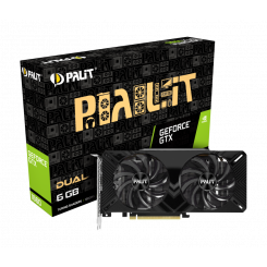 Видеокарта Palit GeForce GTX 1660 Dual 6144MB (NE51660018J9-1161A)