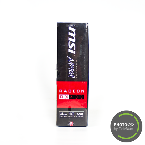 Продати Відеокарта MSI Radeon RX 480 ARMOR OC 4096MB (RX 480 ARMOR 4G OC SR) Seller Recertified за Trade-In у інтернет-магазині Телемарт - Київ, Дніпро, Україна фото