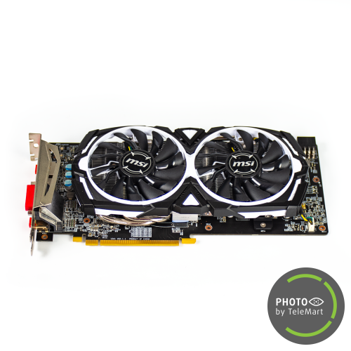 Продати Відеокарта MSI Radeon RX 480 ARMOR OC 4096MB (RX 480 ARMOR 4G OC SR) Seller Recertified за Trade-In у інтернет-магазині Телемарт - Київ, Дніпро, Україна фото