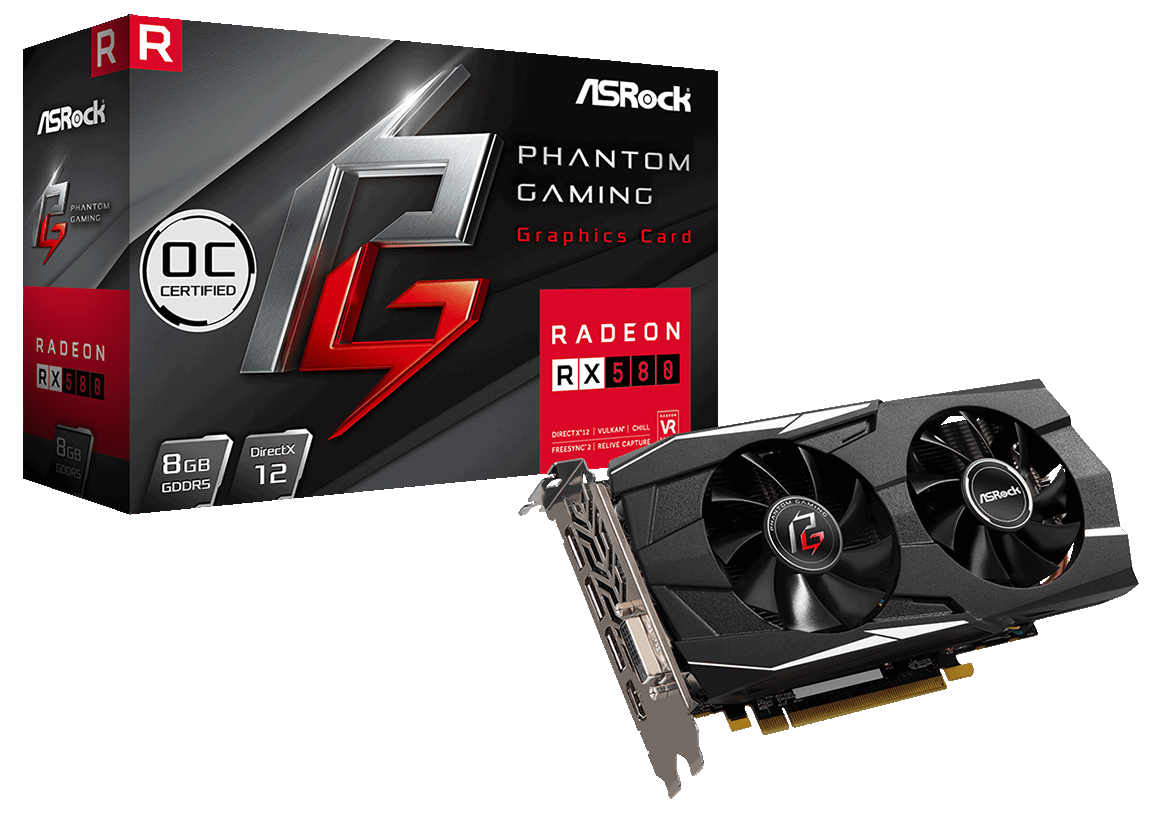 Продать Видеокарта AsRock Radeon RX 580 Phantom Gaming D OC 8192MB (PG D RADEON  RX580 8G OC) по Trade-In интернет-магазине Телемарт - Киев, Днепр, Украина