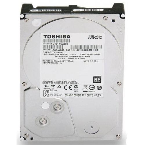 Продати Жорсткий диск Toshiba 3TB 64MB 7200RPM 3.5" (DT01ACA300) за Trade-In у інтернет-магазині Телемарт - Київ, Дніпро, Україна фото