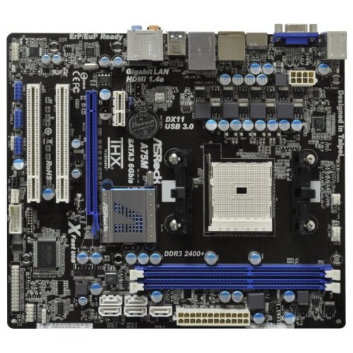Продати Материнська плата AsRock A75M (sFM1, AMD A75) за Trade-In у інтернет-магазині Телемарт - Київ, Дніпро, Україна фото