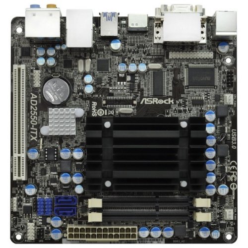 Продати Материнська плата AsRock AD2550-ITX (Atom D2550, Intel NM10) за Trade-In у інтернет-магазині Телемарт - Київ, Дніпро, Україна фото
