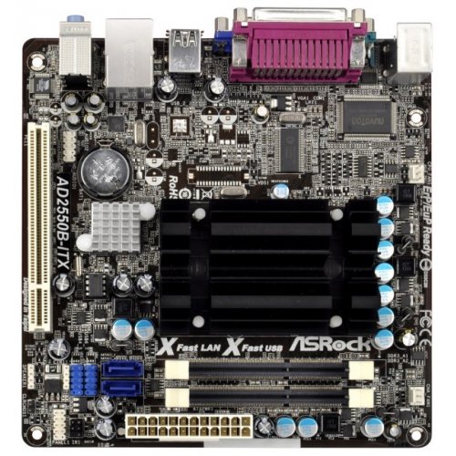 Продати Материнська плата AsRock AD2550B-ITX (Atom D2550, Intel NM10) за Trade-In у інтернет-магазині Телемарт - Київ, Дніпро, Україна фото