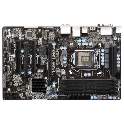 Продать Материнская плата AsRock B75 PRO3 (s1155, Intel B75) по Trade-In интернет-магазине Телемарт - Киев, Днепр, Украина фото