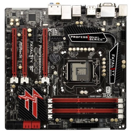 Продати Материнська плата AsRock FATAL1TY Z77 PROFESSIONAL-M (s1155, Intel Z77) за Trade-In у інтернет-магазині Телемарт - Київ, Дніпро, Україна фото