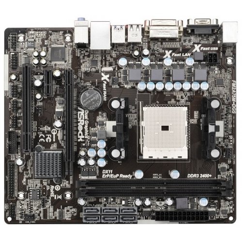 Продать Материнская плата AsRock FM2A75M-DGS (sFM2, AMD A75) по Trade-In интернет-магазине Телемарт - Киев, Днепр, Украина фото