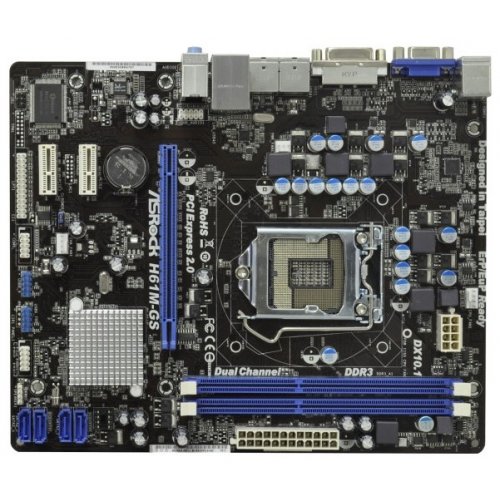 Продати Материнська плата AsRock H61M-GS (s1155, Intel H61) за Trade-In у інтернет-магазині Телемарт - Київ, Дніпро, Україна фото
