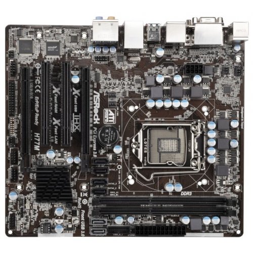 Продать Материнская плата AsRock H77M (s1155, Intel H77) по Trade-In интернет-магазине Телемарт - Киев, Днепр, Украина фото
