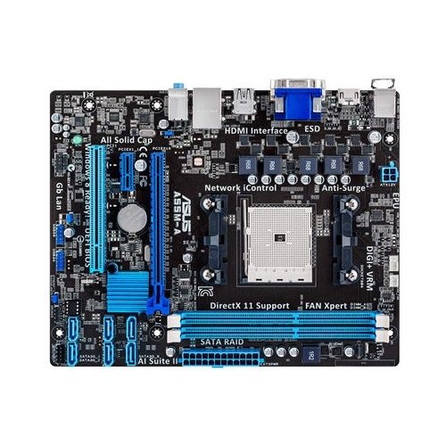 Продать Материнская плата Asus A55M-A (sFM2, AMD A55) по Trade-In интернет-магазине Телемарт - Киев, Днепр, Украина фото