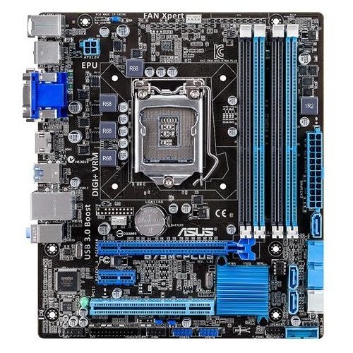 Продати Материнська плата Asus B75M-PLUS (s1155, Intel B75) за Trade-In у інтернет-магазині Телемарт - Київ, Дніпро, Україна фото