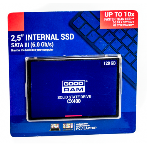 Продать SSD-диск GoodRAM CX400 TLC 128GB 2.5" (SSDPR-CX400-128) по Trade-In интернет-магазине Телемарт - Киев, Днепр, Украина фото