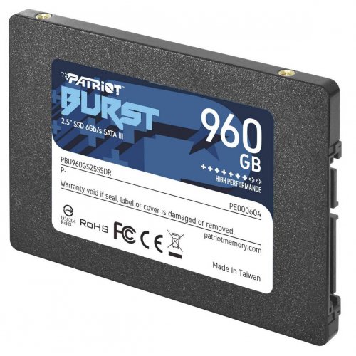 Продать SSD-диск Patriot Burst 960GB TLC 2.5" (PBU960GS25SSDR) по Trade-In интернет-магазине Телемарт - Киев, Днепр, Украина фото