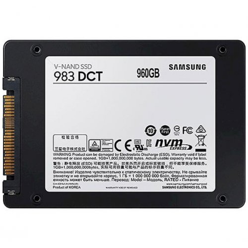Продати SSD-диск Samsung Enterprise 883 DCT V-NAND MLC 960GB PCI-E U.2 NVMe x4 (MZ-QLB960NE) за Trade-In у інтернет-магазині Телемарт - Київ, Дніпро, Україна фото