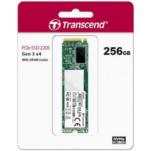 Фото SSD-диск Transcend 220S 3D NAND 256GB M.2 (2280 PCI-E) NVMe x4 (TS256GMTE220S)