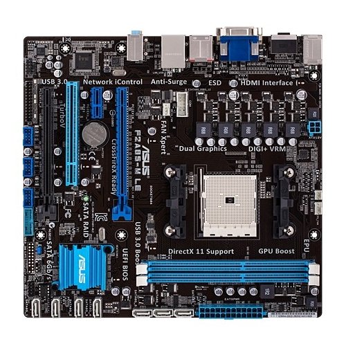 Продать Материнская плата Asus F2A85-M LE (sFM2, AMD A85X) по Trade-In интернет-магазине Телемарт - Киев, Днепр, Украина фото