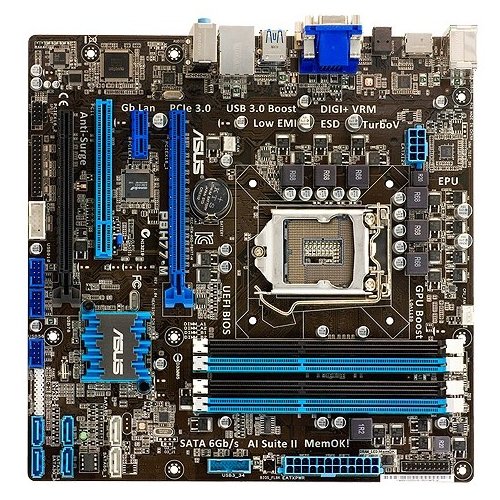 Продать Материнская плата Asus P8H77-M (s1155, Intel H77) по Trade-In интернет-магазине Телемарт - Киев, Днепр, Украина фото