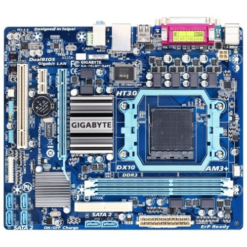 Продать Материнская плата Gigabyte GA-78LMT-S2PT (sAM3+, AMD 760G) по Trade-In интернет-магазине Телемарт - Киев, Днепр, Украина фото