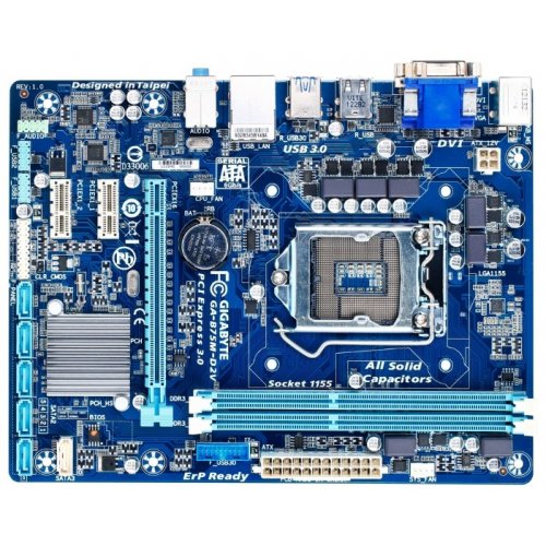 Продать Материнская плата Gigabyte GA-B75M-D2V (s1155, Intel B75) по Trade-In интернет-магазине Телемарт - Киев, Днепр, Украина фото