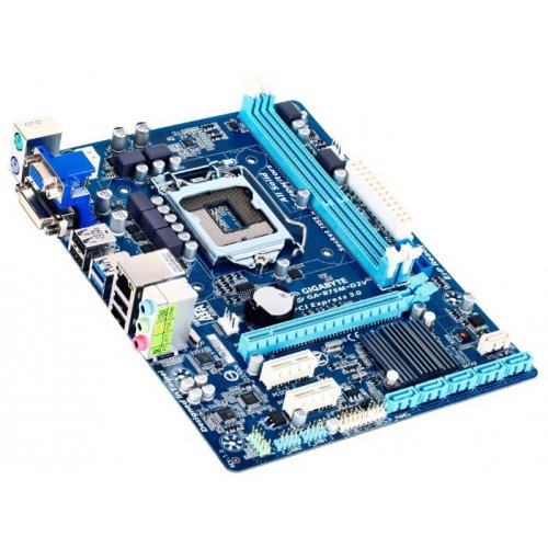 Продать Материнская плата Gigabyte GA-B75M-D2V (s1155, Intel B75) по Trade-In интернет-магазине Телемарт - Киев, Днепр, Украина фото