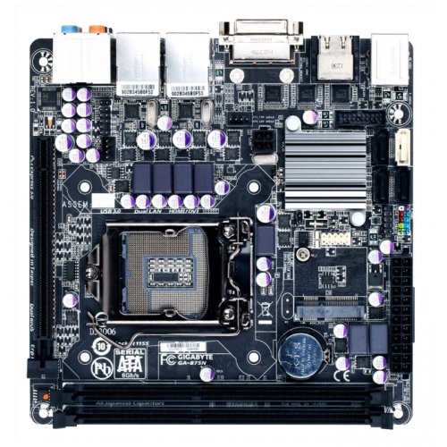 Продать Материнская плата Gigabyte GA-B75N (s1155, Intel B75) по Trade-In интернет-магазине Телемарт - Киев, Днепр, Украина фото