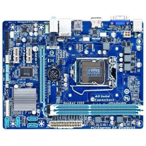 Продати Материнська плата Gigabyte GA-H61M-DS2 HDMI (s1155, Intel H61) за Trade-In у інтернет-магазині Телемарт - Київ, Дніпро, Україна фото