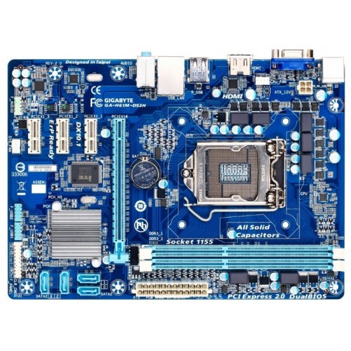 Продати Материнська плата Gigabyte GA-H61M-DS2H (s1155, Intel H61) за Trade-In у інтернет-магазині Телемарт - Київ, Дніпро, Україна фото