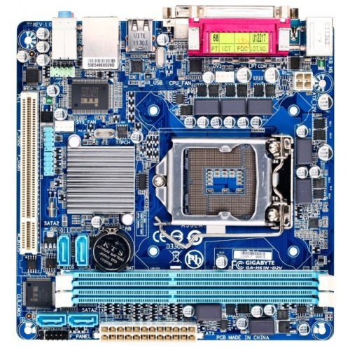 Продати Материнська плата Gigabyte GA-H61N-D2V (s1155, Intel H61) за Trade-In у інтернет-магазині Телемарт - Київ, Дніпро, Україна фото