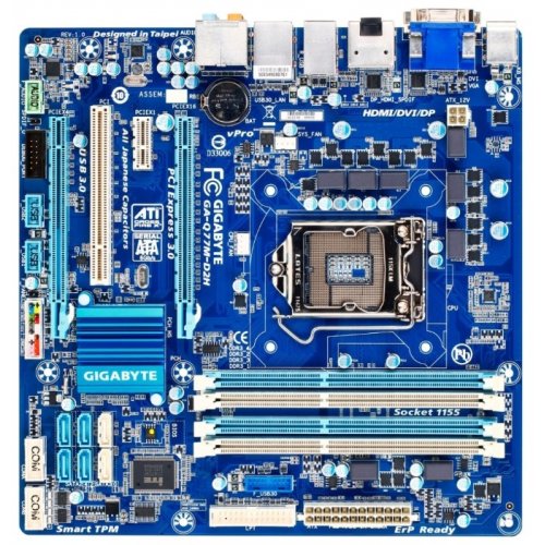Продати Материнська плата Gigabyte GA-Q77M-D2H (s1155, Intel Q77) за Trade-In у інтернет-магазині Телемарт - Київ, Дніпро, Україна фото