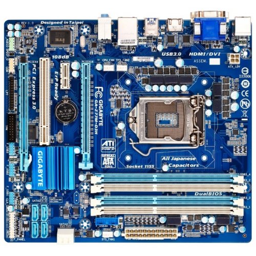 Продати Материнська плата Gigabyte GA-Z77M-D3H (s1155, Intel Z77) за Trade-In у інтернет-магазині Телемарт - Київ, Дніпро, Україна фото