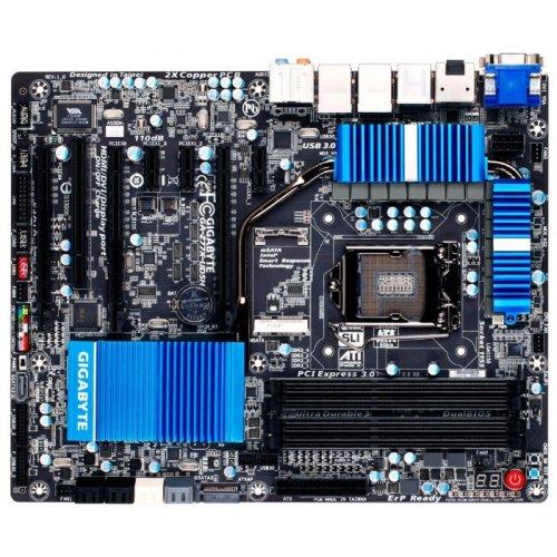 Продать Материнская плата Gigabyte GA-Z77X-UD5H (s1155, Intel Z77) по Trade-In интернет-магазине Телемарт - Киев, Днепр, Украина фото