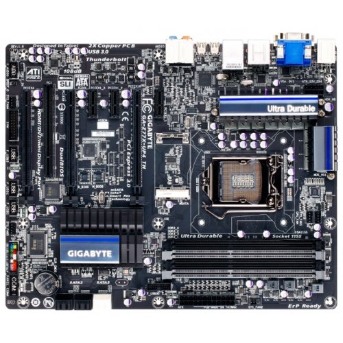 Продать Материнская плата Gigabyte GA-Z77X-UP4 TH (s1155, Intel Z77) по Trade-In интернет-магазине Телемарт - Киев, Днепр, Украина фото