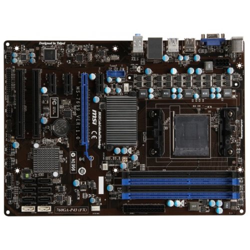 Продати Материнська плата MSI 760GA-P43 (FX) (sAM3+, AMD 760G) за Trade-In у інтернет-магазині Телемарт - Київ, Дніпро, Україна фото