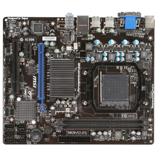 Продать Материнская плата MSI 760GM-P23 (FX) OEM (sAM3+, AMD 760G) по Trade-In интернет-магазине Телемарт - Киев, Днепр, Украина фото