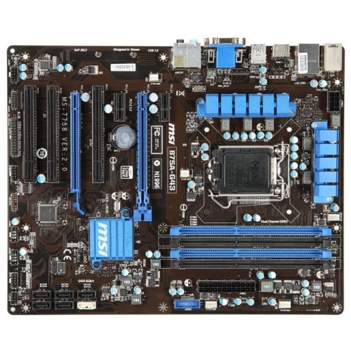 Продати Материнська плата MSI B75A-G43 (s1155, Intel B75) за Trade-In у інтернет-магазині Телемарт - Київ, Дніпро, Україна фото