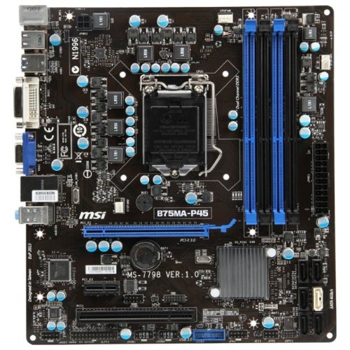 Продати Материнська плата MSI B75MA-P45 (s1155, Intel B75) за Trade-In у інтернет-магазині Телемарт - Київ, Дніпро, Україна фото
