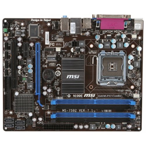 Продать Материнская плата MSI G41M-P33 Combo (s775, Intel G41) по Trade-In интернет-магазине Телемарт - Киев, Днепр, Украина фото