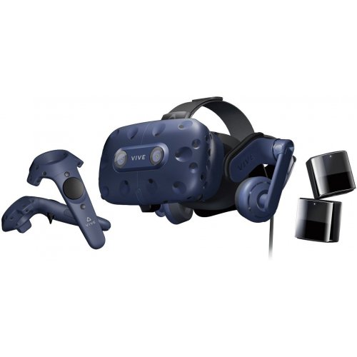 Купить VR-очки HTC Vive Pro Kit (99HANW006-00) Blue/Black - цена в Харькове, Киеве, Днепре, Одессе
в интернет-магазине Telemart фото