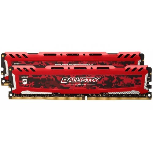 Продати ОЗП Crucial DDR4 8GB (2x4GB) 2666Mhz Ballistix Sport LT Red (BLS2K8G4D26BFSE) за Trade-In у інтернет-магазині Телемарт - Київ, Дніпро, Україна фото