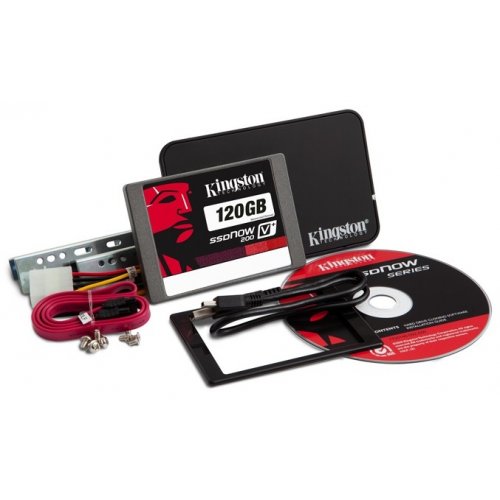 Продати SSD-диск Kingston SSDNow V+200 120GB 2.5" + Upgrade Kit (SVP200S3B7A/120G) за Trade-In у інтернет-магазині Телемарт - Київ, Дніпро, Україна фото