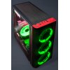 Фото Корпус Frime Vision Green LED без БП (Vision-U3-3GSRF-WP) Black/Red