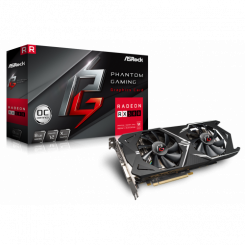 Відеокарта Уценка AsRock Radeon RX 580 Phantom Gaming X OC 8192MB (PHANTOM GXR RX580 8G OC) (С выставки СЕЕ 2019)