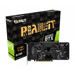 Видеокарта Palit GeForce RTX 2060 Dual OC 6144MB (NE62060S18J9-1160A)