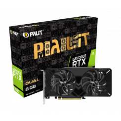 Відеокарта Palit GeForce RTX 2060 Dual 6144MB (NE62060018J9-1160A)