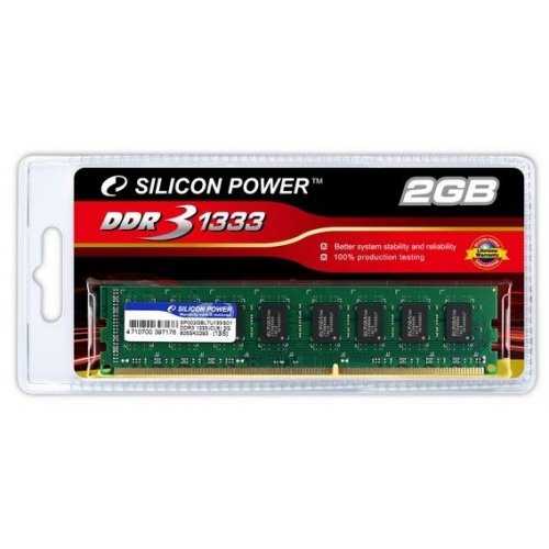 Продать ОЗУ Silicon Power DDR3 2GB 1333Mhz (SP002GBLTU133S02) по Trade-In интернет-магазине Телемарт - Киев, Днепр, Украина фото