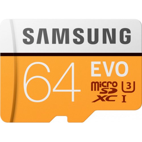 Купить Карта памяти Samsung microSDXC EVO 64GB UHS-I U3 Class 10 (с адаптером) (MB-MP64GA/APC) - цена в Харькове, Киеве, Днепре, Одессе
в интернет-магазине Telemart фото