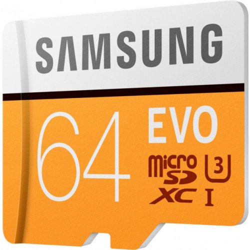 Купить Карта памяти Samsung microSDXC EVO 64GB UHS-I U3 Class 10 (с адаптером) (MB-MP64GA/APC) - цена в Харькове, Киеве, Днепре, Одессе
в интернет-магазине Telemart фото