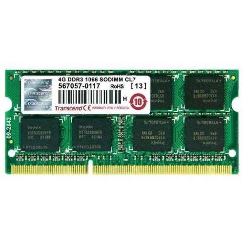 Продати ОЗП Transcend SODIMM DDR3 4GB 1066Mhz (JM1066KSN-4G) за Trade-In у інтернет-магазині Телемарт - Київ, Дніпро, Україна фото